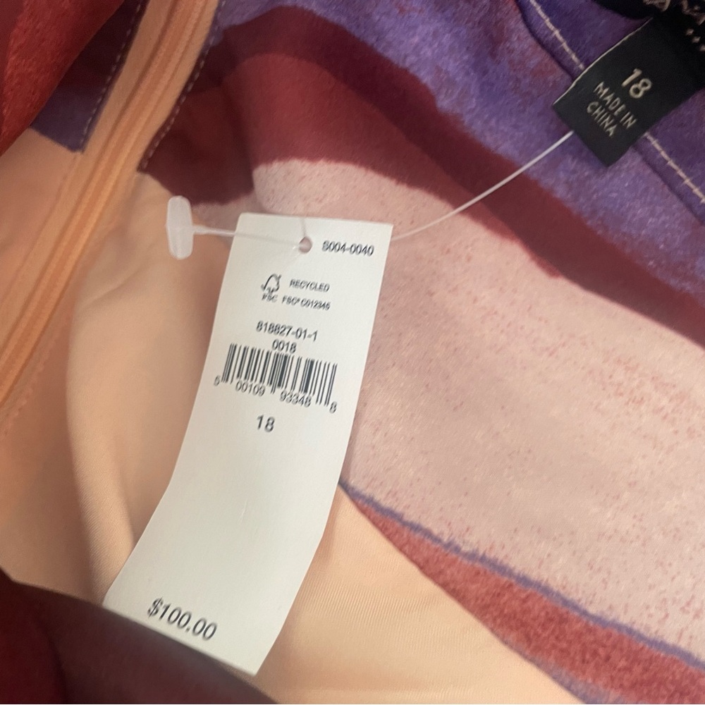 Banana Republic 18 Women's Drop Waist Maxi Skirt Purple - Picture 7 of 8